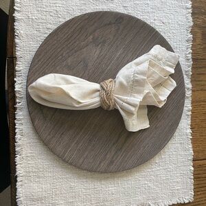 Set of 12 cotton/linen hemstich napkins 18"x18"